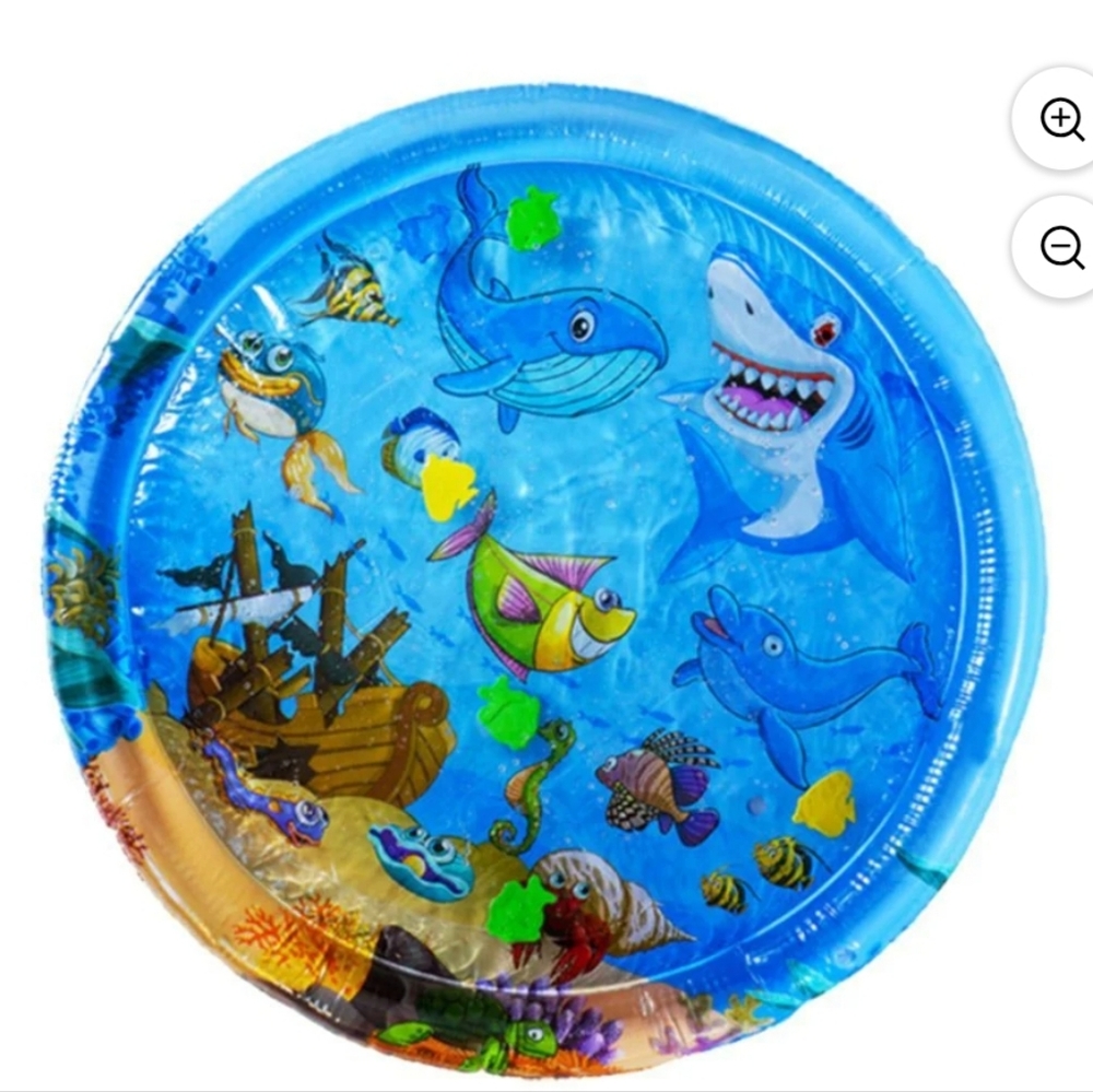 Baby Tummy Time Water Mat Ocean Themed